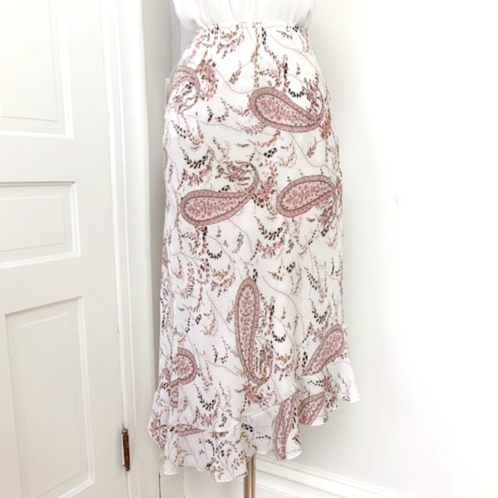 Vintage Y2K Slip Cut Asymmetrical Skirt